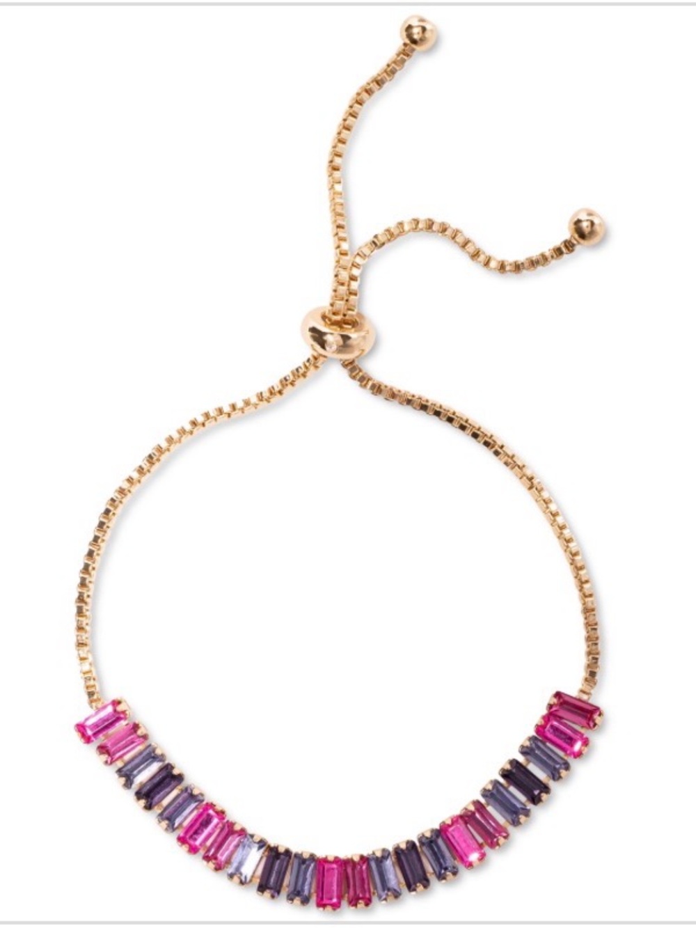 New with tag INC Gold tone slider